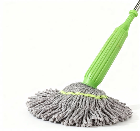 Honivors™ 2-in-1 Self-Wringing Floor Mop | 360° Microfiber Wet & Dry Mop | Hands-Free Squeeze Mop for Home, Kitchen, Bathroom | Premium Stainless Steel Handle