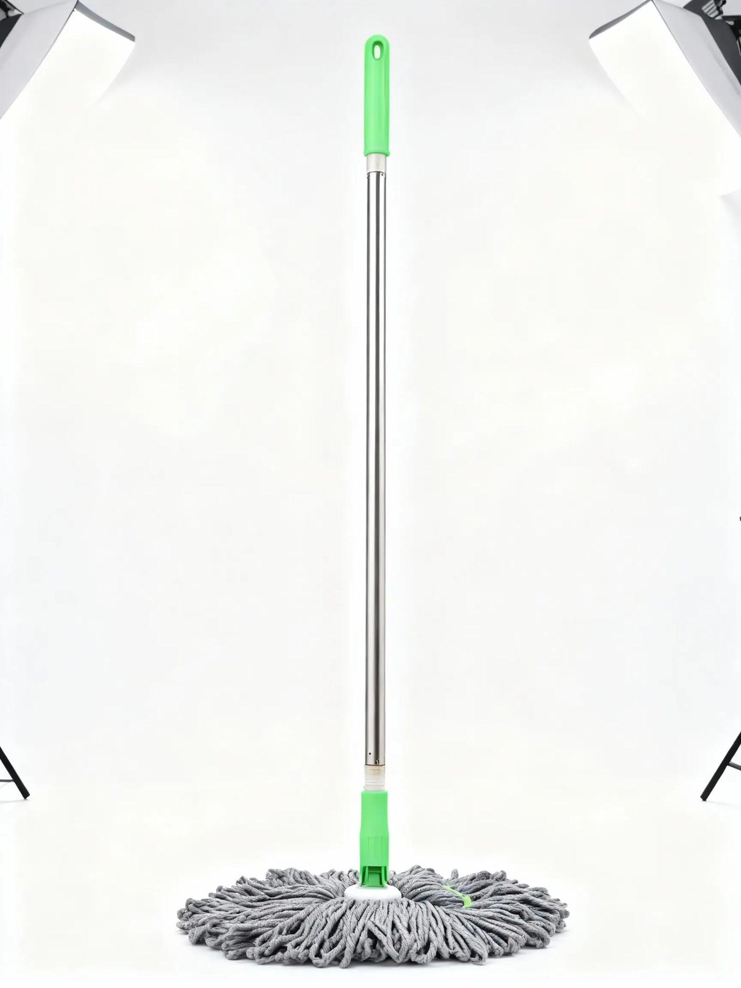 Honivors™ 2-in-1 Self-Wringing Floor Mop | 360° Microfiber Wet & Dry Mop | Hands-Free Squeeze Mop for Home, Kitchen, Bathroom | Premium Stainless Steel Handle