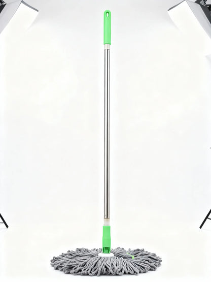 Honivors™ 2-in-1 Self-Wringing Floor Mop | 360° Microfiber Wet & Dry Mop | Hands-Free Squeeze Mop for Home, Kitchen, Bathroom | Premium Stainless Steel Handle