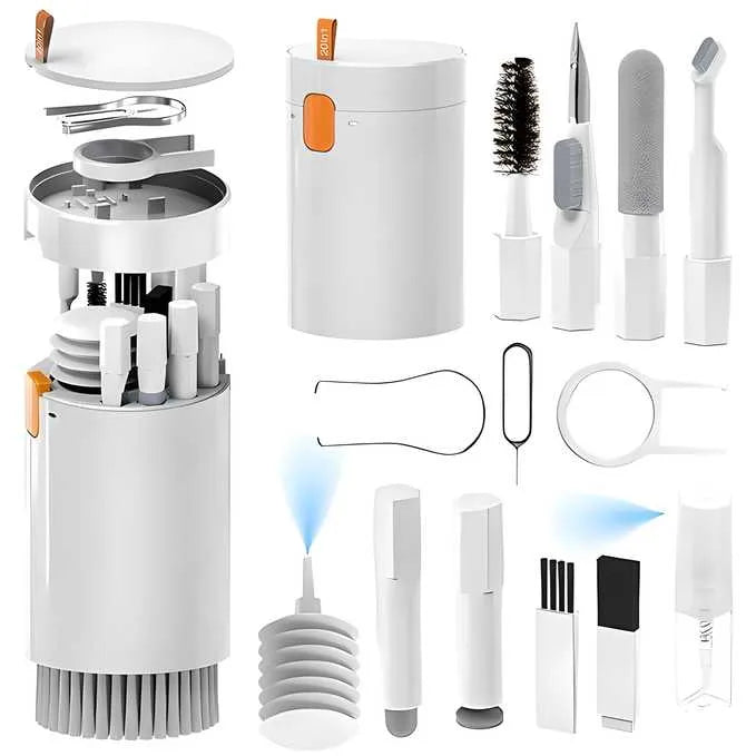 21-in-1 Electronic Cleaner Kit with Mini Vacuum & Air Blower