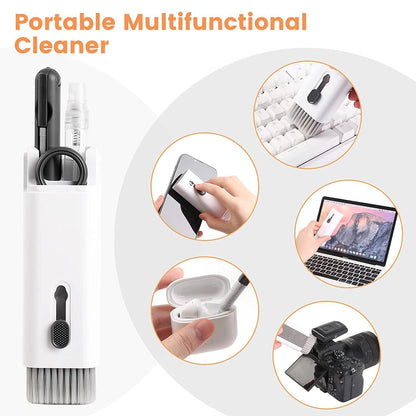 Premium 7-in-1 Electronic Cleaning Kit - Keyboard & Earbud Cleaner with Spray & Keycap Puller