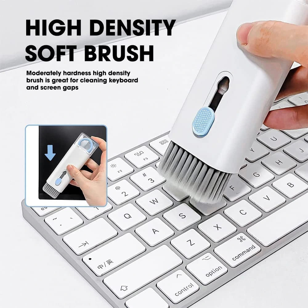 Premium 7-in-1 Electronic Cleaning Kit - Keyboard & Earbud Cleaner with Spray & Keycap Puller