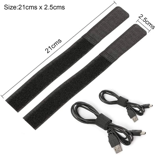 Reusable Self-Adhesive Cable Management Straps (Pack of 10)