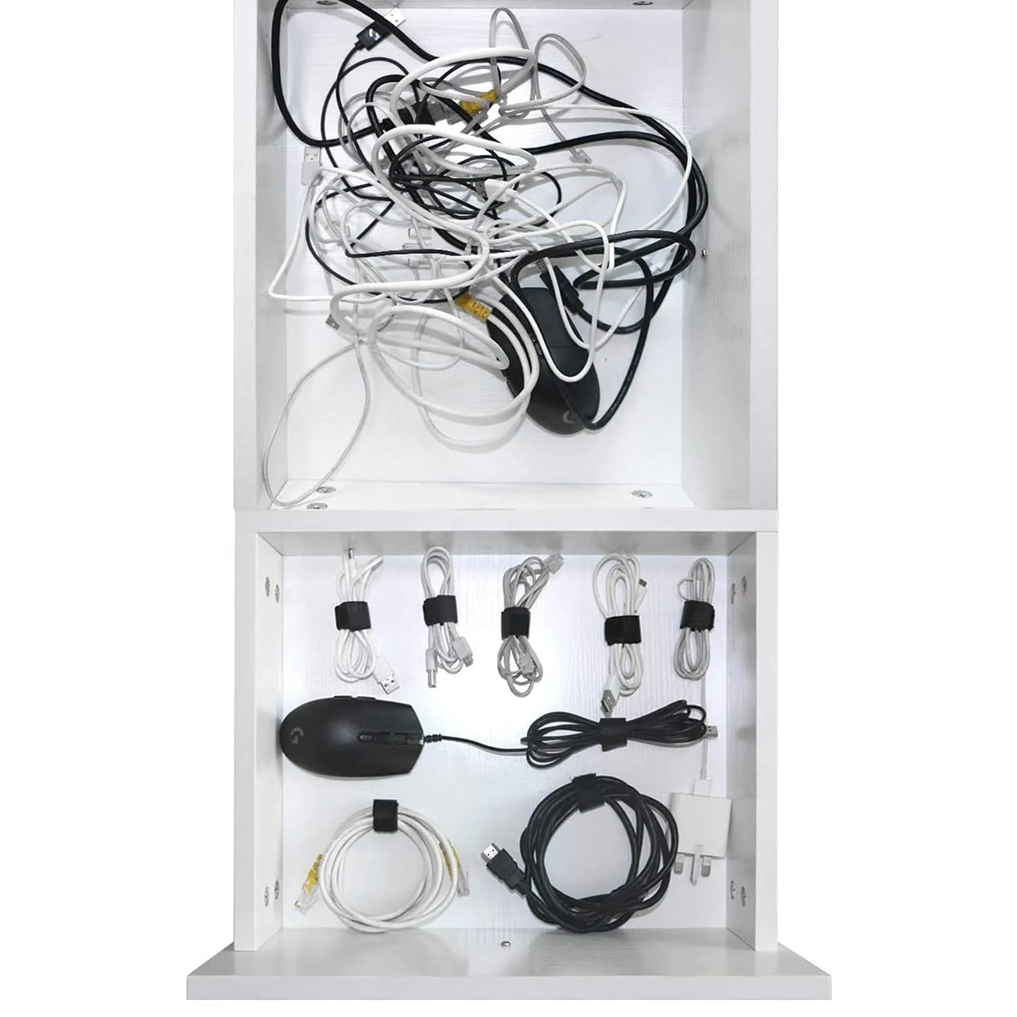 Reusable Self-Adhesive Cable Management Straps (Pack of 10)